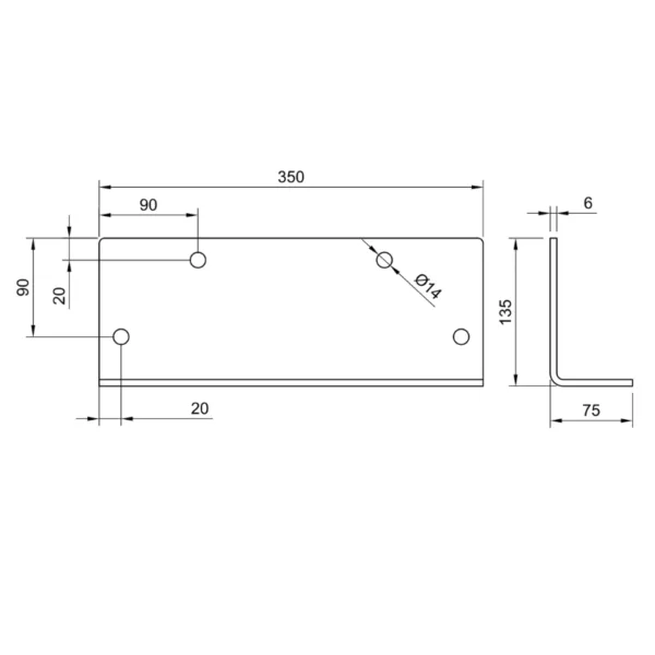 Timber Double Eaves Beam Bracket Drawing