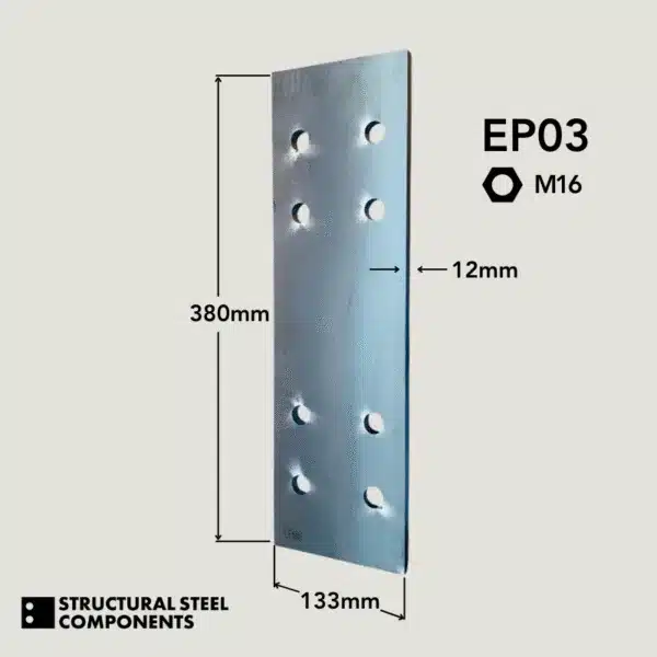 Eaves End Plate (203 x 133 Column) - Image 5