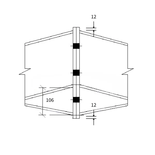 Apex End Plate, 203 x 133 x 25, Structural Steel Components