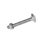 M12 x 100 Coach Bolt, Zinc Plated