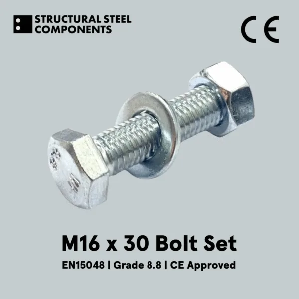 M16 x 30mm Bolt Set (CE Marked) - Image 2