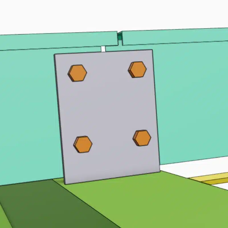 Weld On Z Purlin Cleat - 175mm Purlin