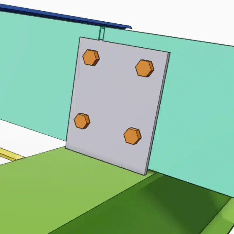 Weld On Z Purlin Cleat - 175mm Purlin - Image 2