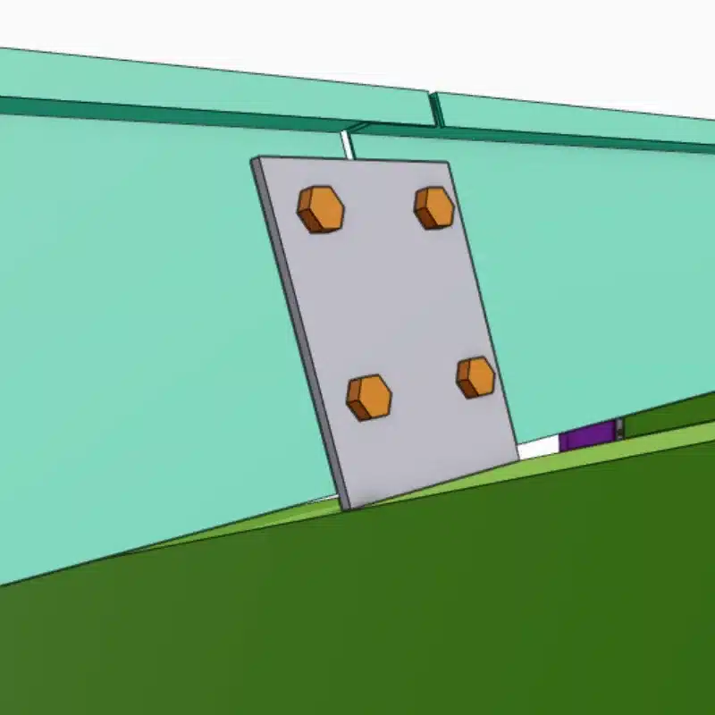 Weld On Z Purlin Cleat - 175mm Purlin - Image 3